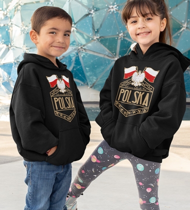 Bluza z kapturem dziecięca SERCE CAŁE DLA NIEJ